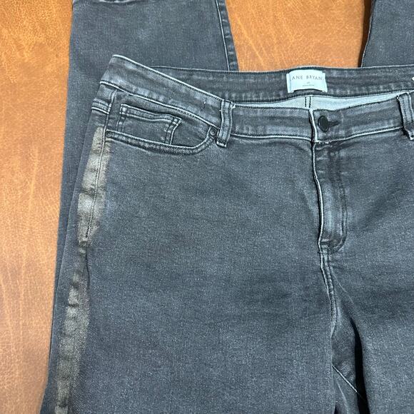 Lane Bryant Black Jeans Womens 22 Flex Magic Waist Signature Mid Rise Skinny - Picture 3 of 8